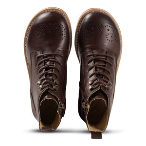 Young Soles Brogue Leather Boot