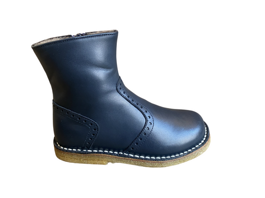 Zecchino d'Oro Winterstiefel mit Lammfell Marine Nappa